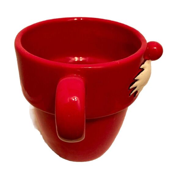 3-Dimensional Santa Claus‎ Mustache Nose Christmas Holiday Mug Grassland Roads - Picture 4 of 6